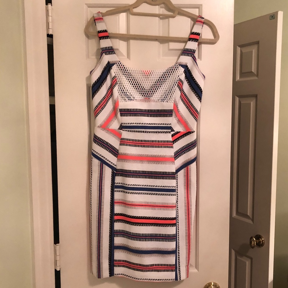 Milly white striped dress